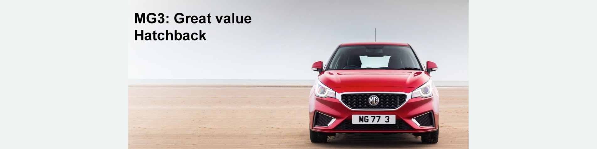 mg3 New Car Banner